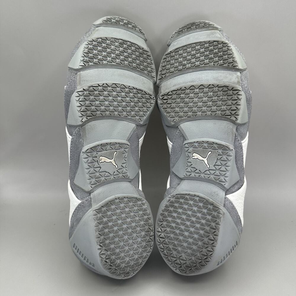 Puma Satori Mens Size 8 White Gray Leather Slip On Casual Sneakers *VERY RARE* - Picture 9 of 13